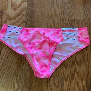 Hot pink cheekster underwear.